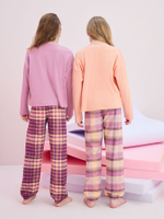 Пижама для девочки Next 196-728, 2 шт., Розовый, Персиковый