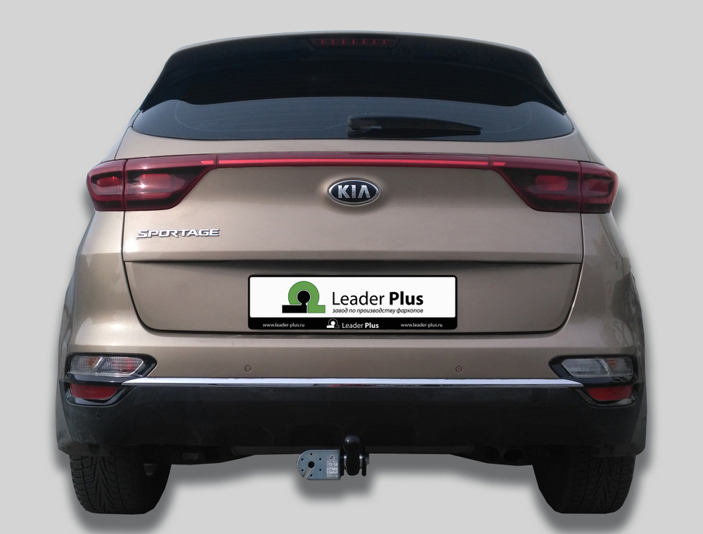 Фаркоп(прицепное) Лидер-Плюс для KIA SPORTAGE (IV) 2018-../ HYUNDAI TUCSON ( III ) 2016-2020 (кроме авто с двигателем 2,4 л)(паспорт и сертификат в комплекте)(без электрики)K124-A