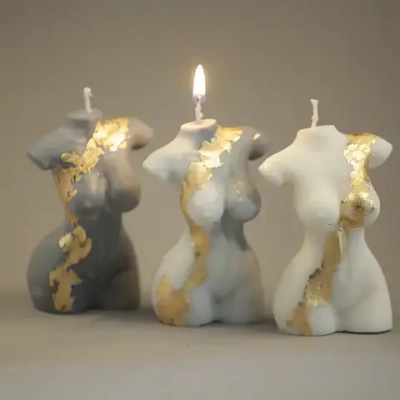 Набор декоративных свечей - Женский бюст