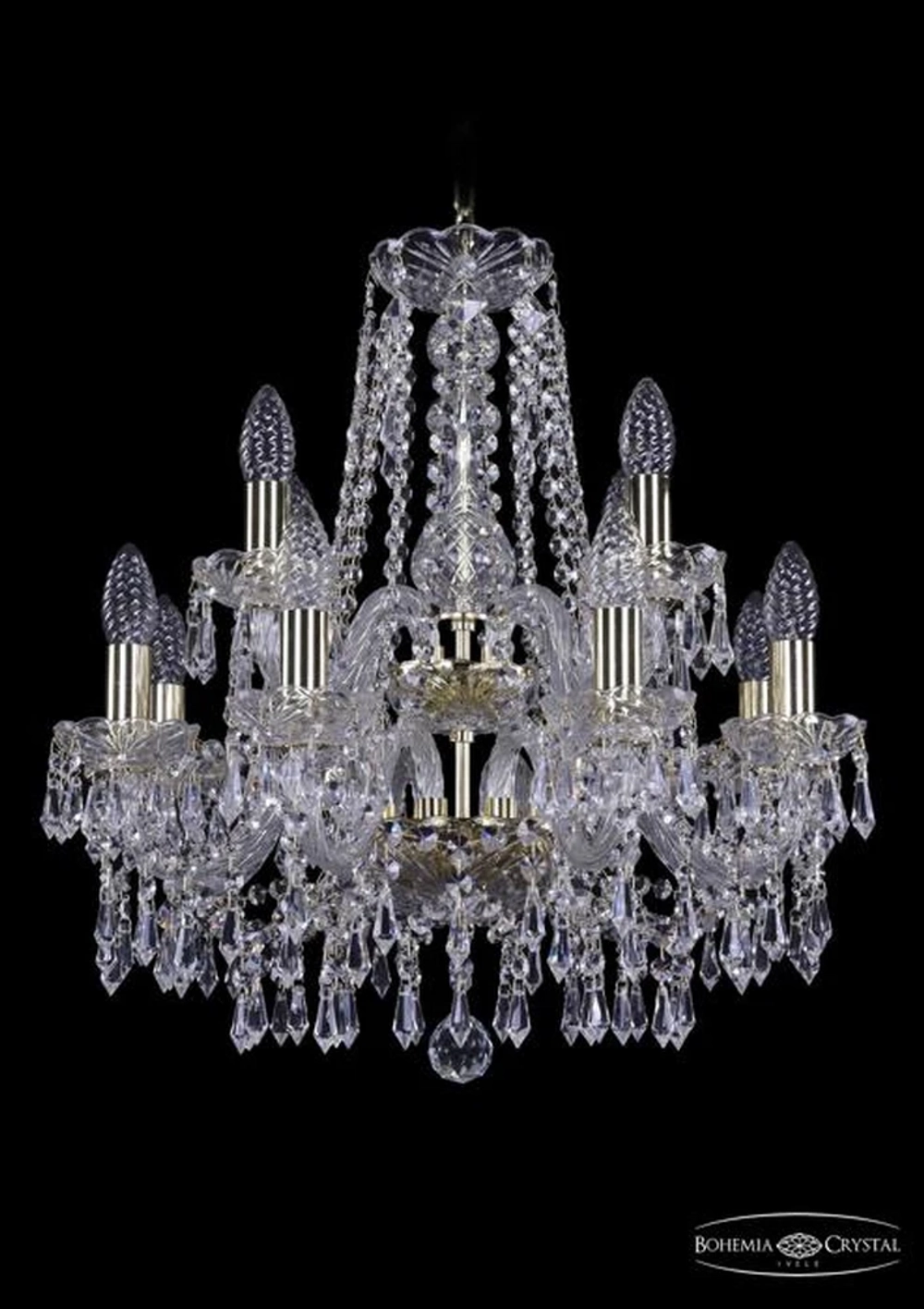 Подвесная люстра Bohemia Ivele 1403/8+4/160/2d/G