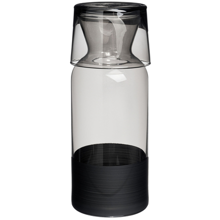 ГРАФИН С КРЫШКОЙ/СТАКАНОМ "MAT&SHINY" GREY 700МЛ