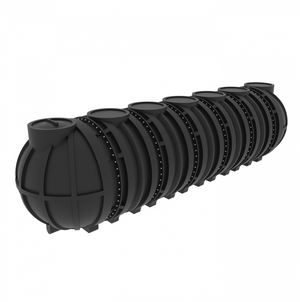 Емкость подземная горизонтальная Мультпласт M35 35000 л. горизонтальная (9150x2400x2400см;1250кг;черный) - арт.555434.35