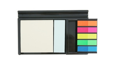 Блок с л/к набор Hopax 200л. 3цв.+закл. 76*25 200л.+45*12 125л. подставка 21425