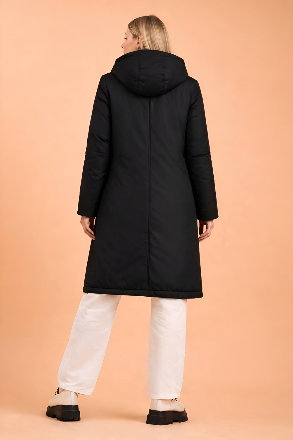 Полупальто  женское демисезонное "HN-1" черный