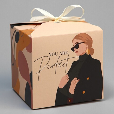 Коробка складная «Girl», 12 × 12 × 12 см