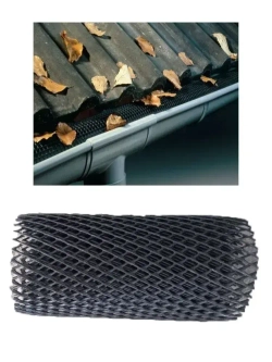 Суперпрочная Сетка для защиты водостока от мусора и листьев 0,4х1,7м