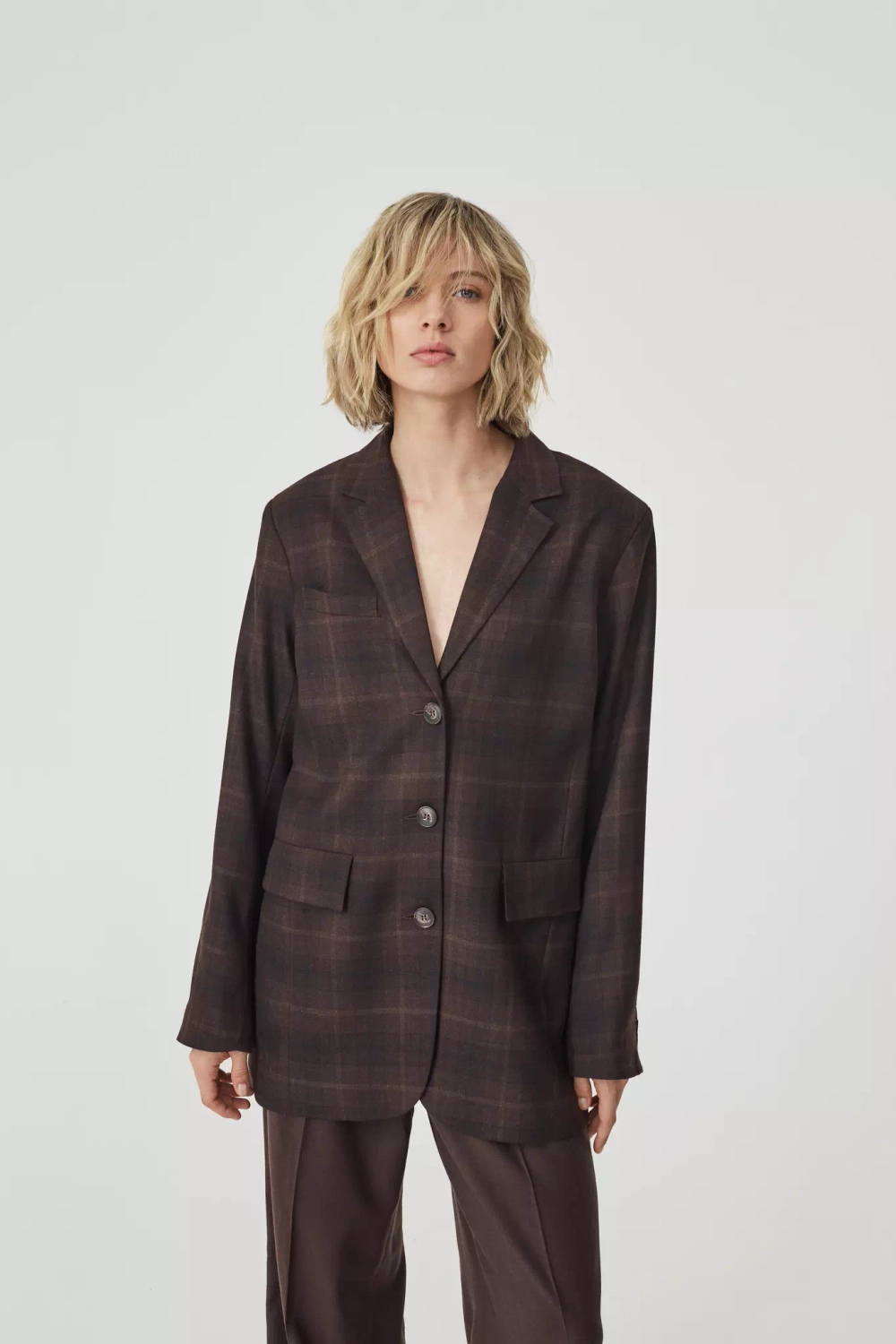 Пиджак Preston коричневая клетка