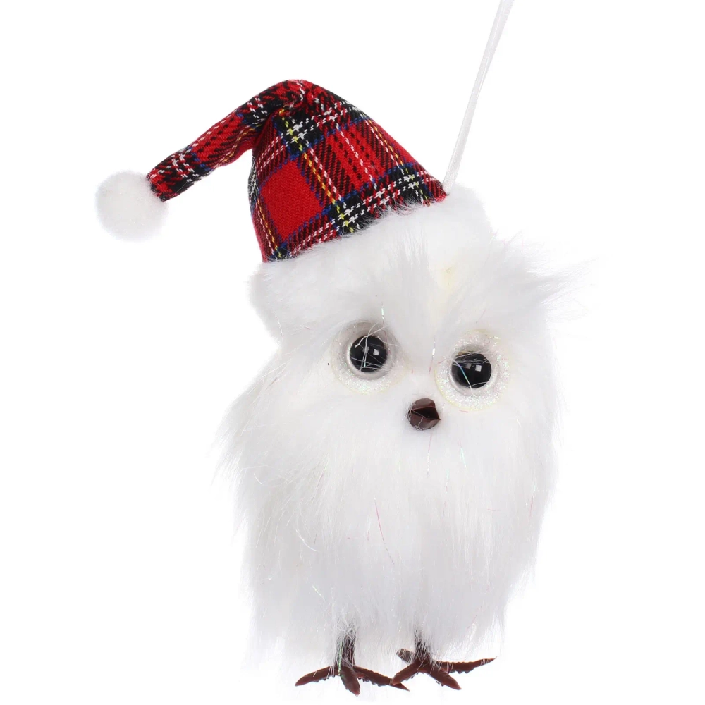 Подвеска «Зимняя совушка» 18 см, Красный (микс дизайнов)