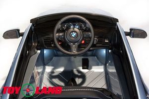 Детский электромобиль Toyland BMW X6M mini Серебро