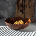 Деревянная глубокая тарелка (салатник) из дрвесины кедра 300 мм. T173