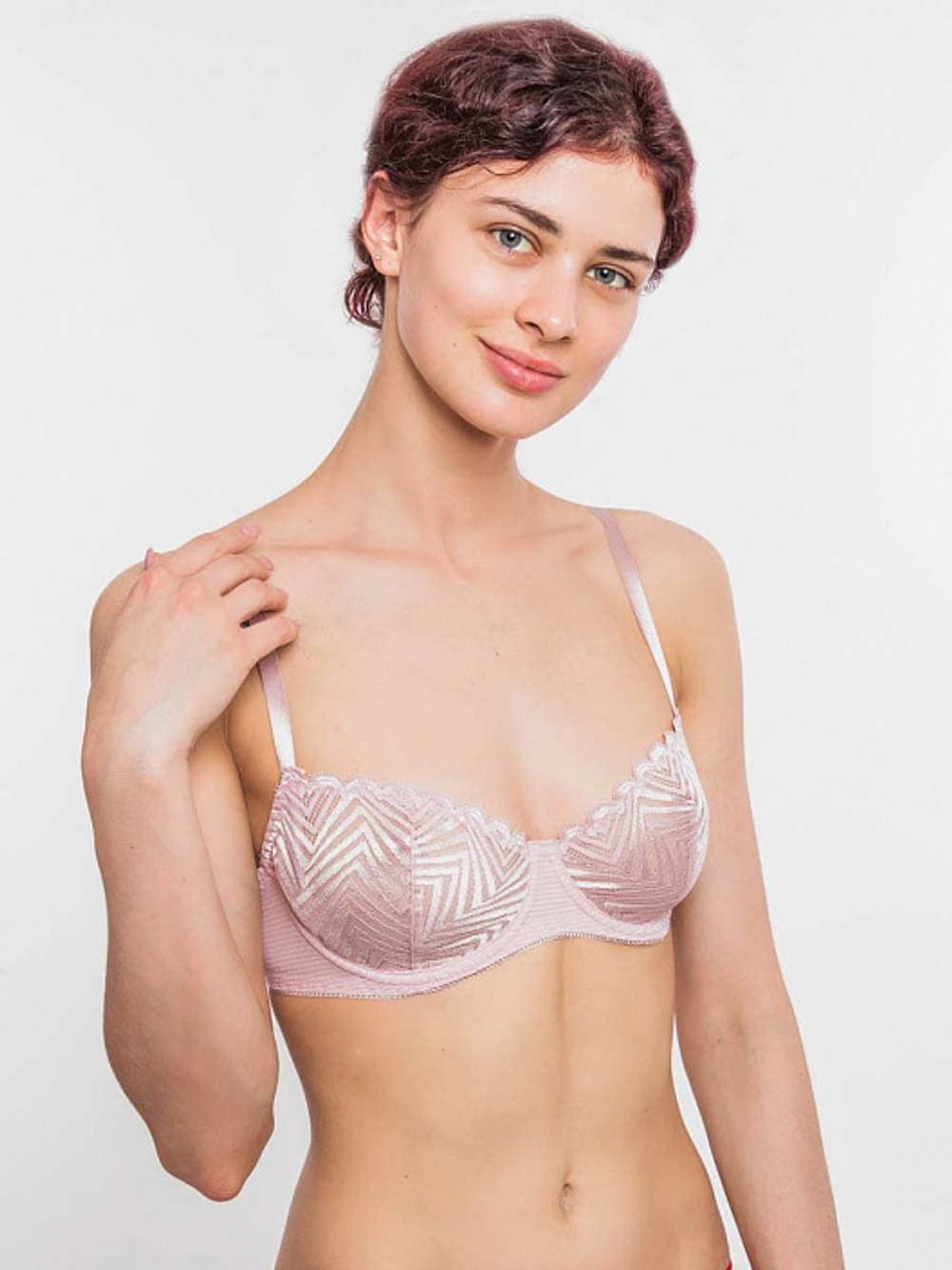 512330 Бюстгальтер женский розовый (75В)