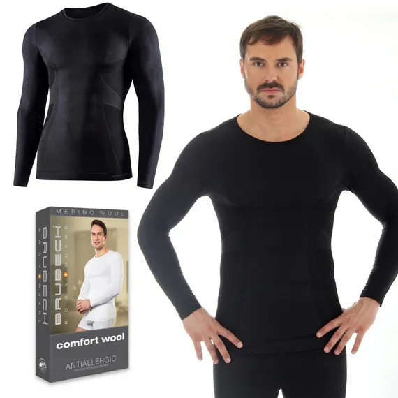 Термобелье мужская рубашка BRUBECK Comfort Wool LS11600