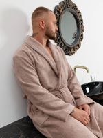 Халат мужской Комфорт-4 Виотекс СЕРО-БЕЖЕВЫЙ