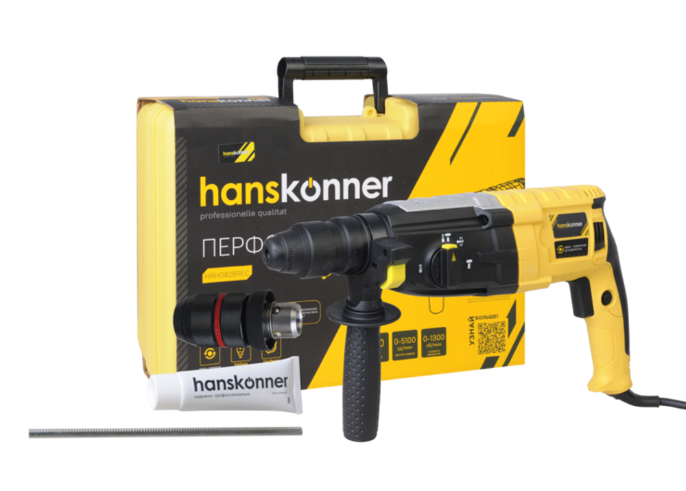 Перфоратор SDS Plus Hanskonner HRH0828REC