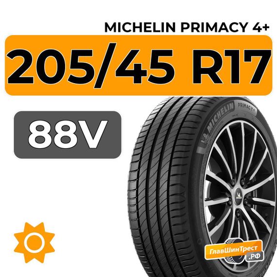 Michelin Primacy 4+ 205/45 R17 88V XL