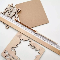 Топпер "С днем Рождения Доченька" фуксия