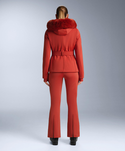 Oysho Супертонкая водонепроницаемая куртка Primaloft® SKI, ярко-оранжевый