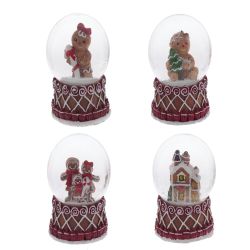 GAEM Фигурка декор в стекл шаре "Пряник", D 4.5 см, L4,5 W4,5 H7 см, 4в.