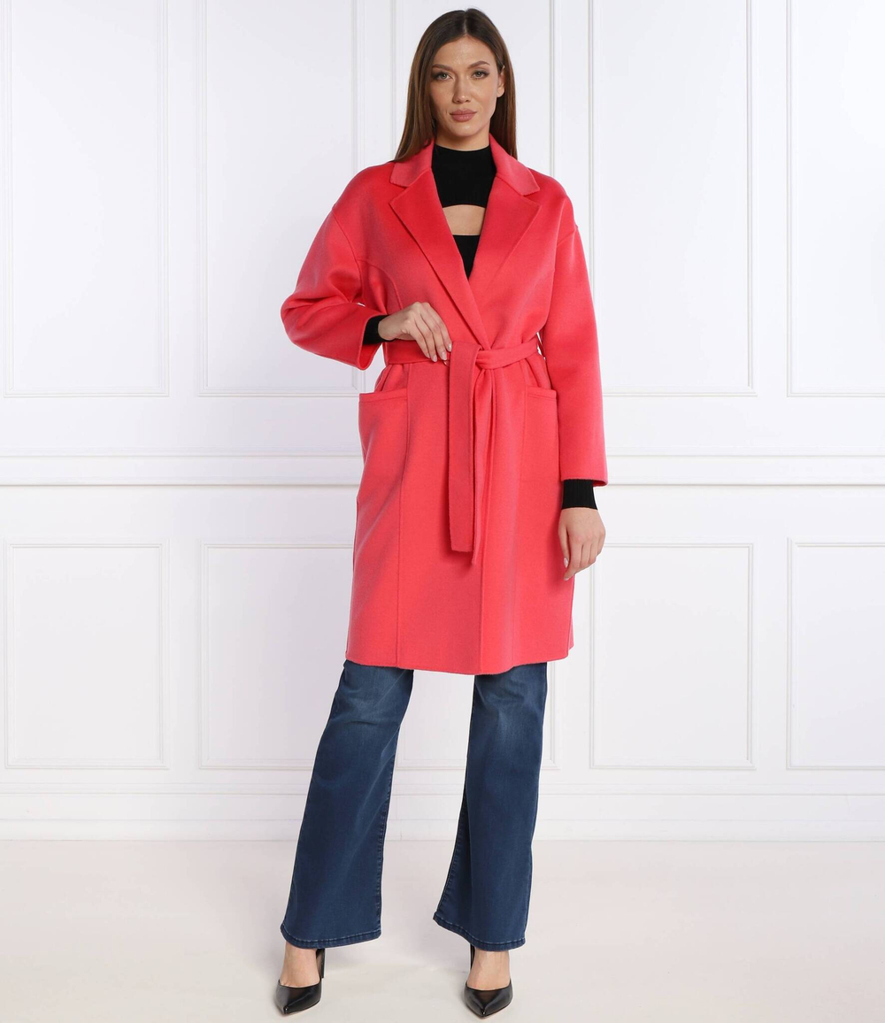 Хлопковое пальто Patrizia Pepe - коралловый(8O0117 A006)
