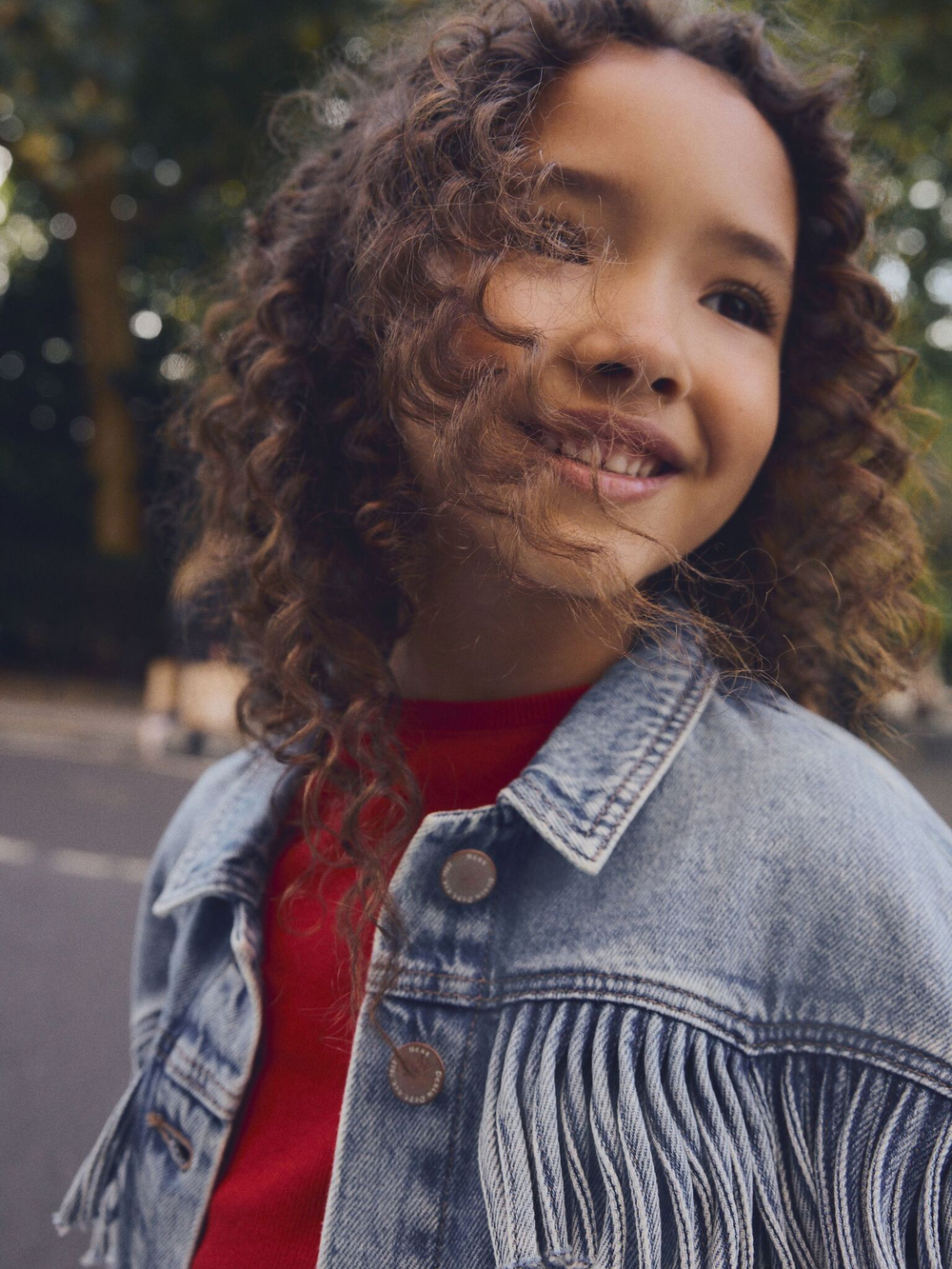 Куртка джинсовая для девочки Next E32-672, Синий