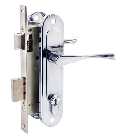 Замок Димитровград врезной "Зенит" ЗВ7-70.4-02 хром  с/руч