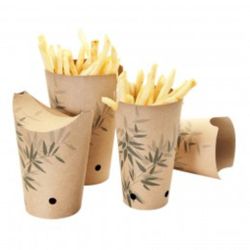 Контейнер   вертикальный для картофеля фри, 480 мл, картон, 50 шт/уп, Garcia de