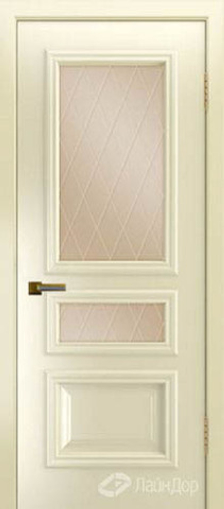 Межкомнатная дверь ЛайнДор Агата ДО Лондон Бронза Эмаль бисквит