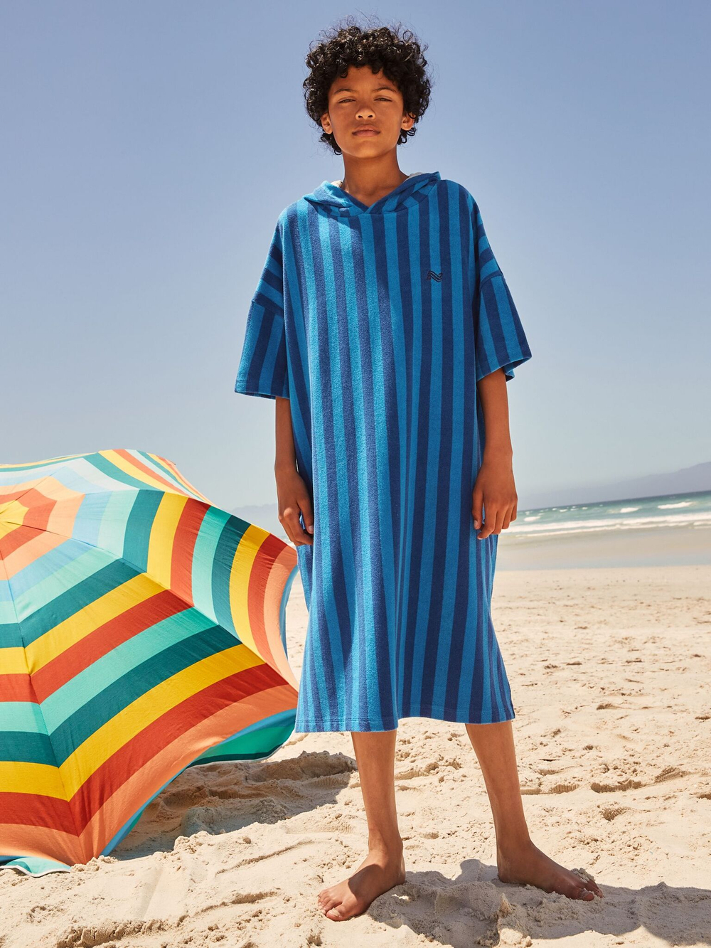 Пончо для мальчика Next E92-322, Синий