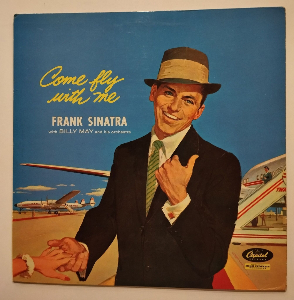Винтажная виниловая пластинка LP Frank Sinatra Come Fly With Me (UK 1959)