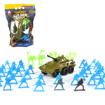 Пластмассовая игрушка "БТР солдат набор" упакет пвх.пакет