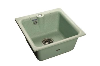 GRANFEST Мойка мрамор PRACTIC  GF-P--420  1-чаш. 420*420мм  салатовый  арт.GF-