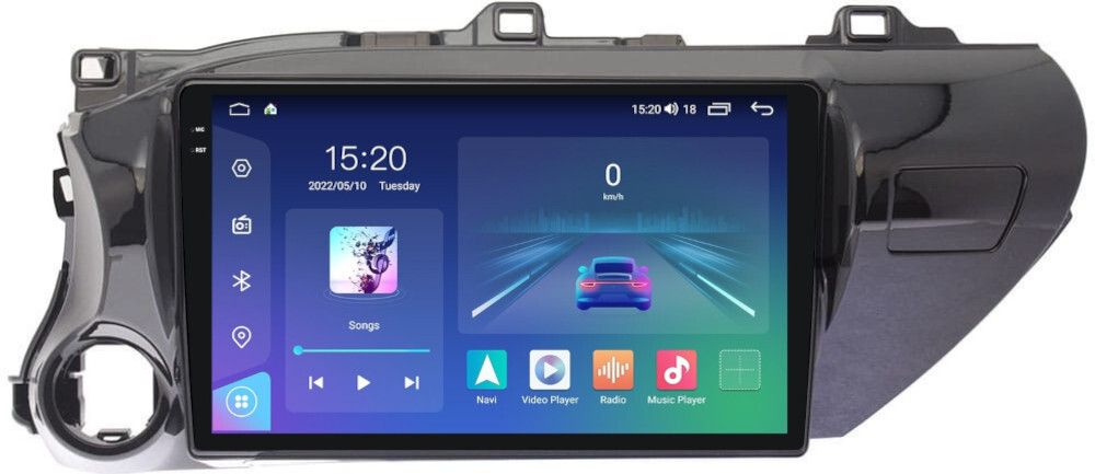 Магнитола Toyota Hilux 8 2015-2023+ - Parafar PF063LUX2U2K на Android 13, QLED+2K, ТОП процессор, 8Гб+128Гб, CarPlay, 4G SIM-слот