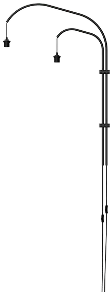 Настенный кронштейн для плафонов Umage Willow Double, черный