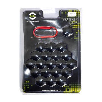 Колпачки декоративные для колесных гаек и болтов 19мм чёрные