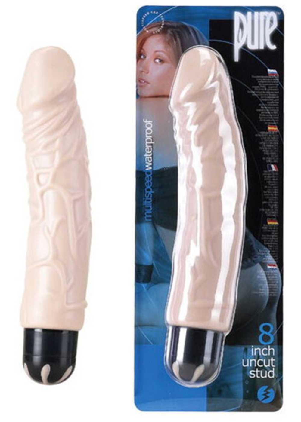 Вибратор телесный PURE (19,5 см , телесный) (Цвет: телесный)