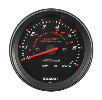 Тахометр 4", 7000 ОБ/МИН, SUZUKI DF40A-140A/200A, ЧЕРНЫЙ