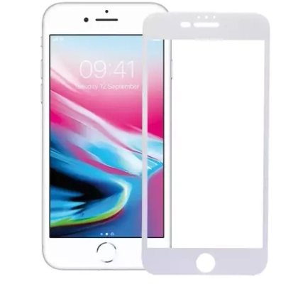 Защитное стекло 3D Apple iPhone 6S+ TFN (белая  рамка)