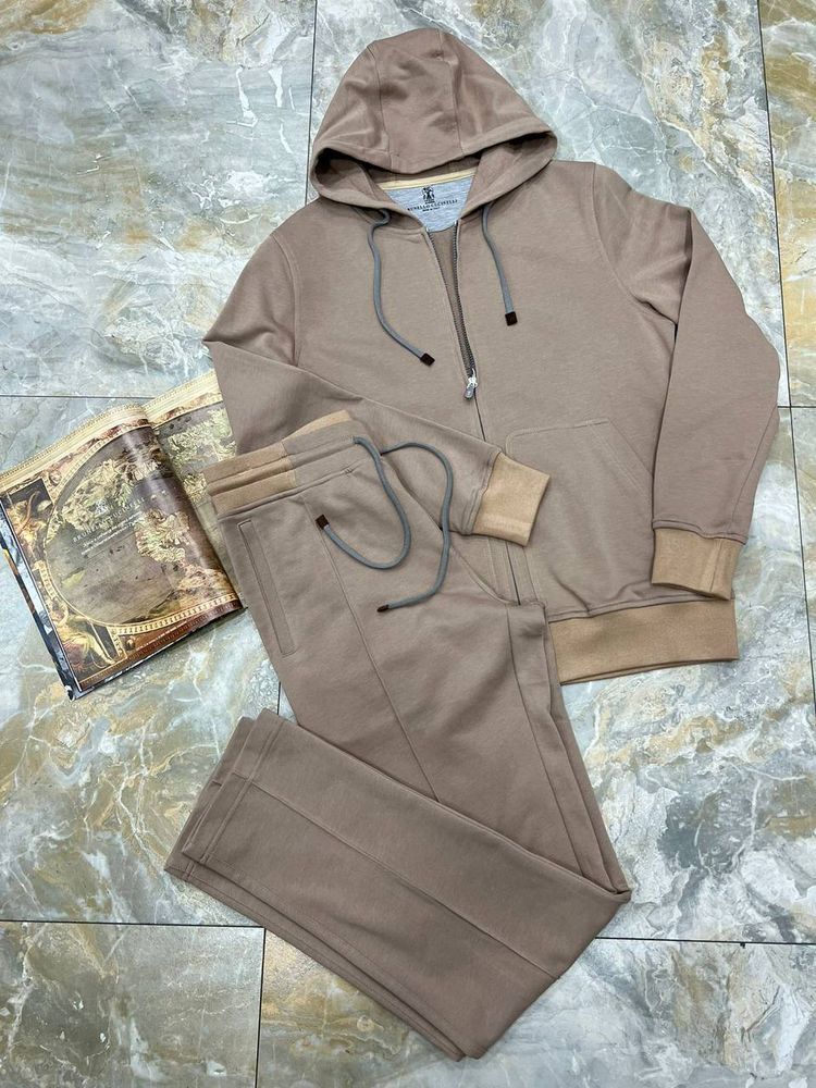 Спортивный костюм тройка Brunello Cucinelli черный