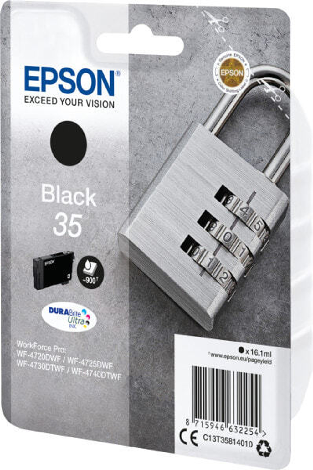 Epson Padlock C13T35814020 струйный картридж Подлинный Черный 1 шт
