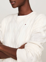 Хлопковый свитер Tommy Hilfiger - белый(WW0WW43586)