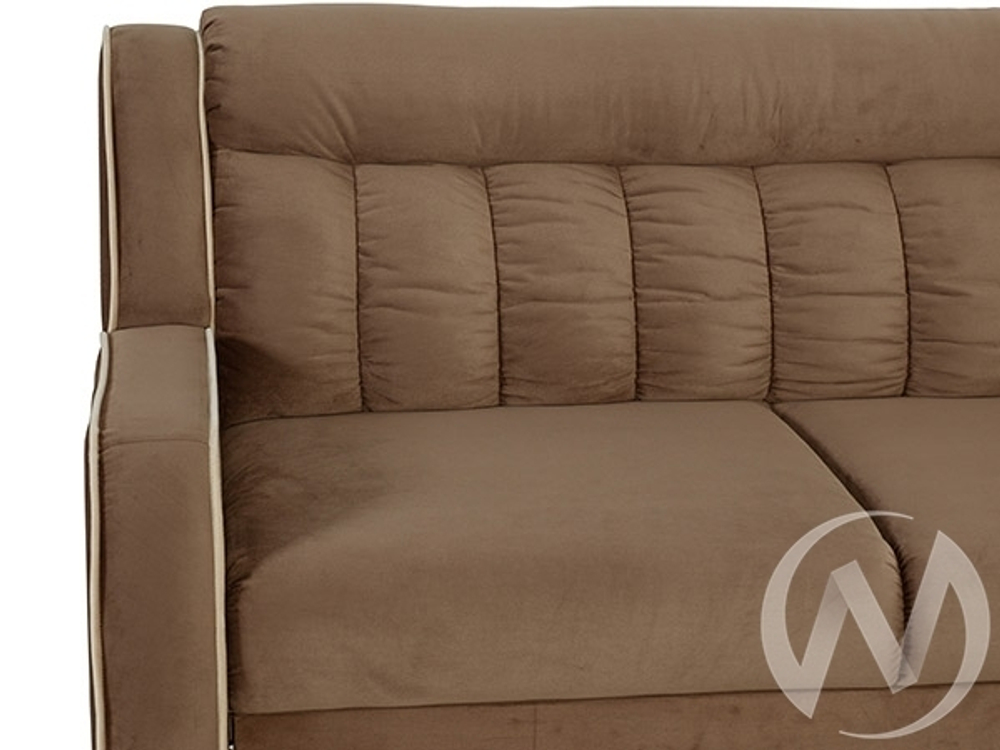 Диван угловой Блистер 2 (ДУ) GROUND 03 (коричневый) GROUND 01 (бежево-кремовый)