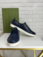 Кеды Gucci из кожи крокодила