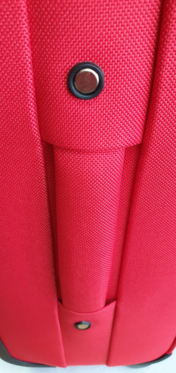 Чемодан тканевый Lcase Amsterdam размера L. Дорожный чемодан с расширением, 75 см, 96 л, Красный