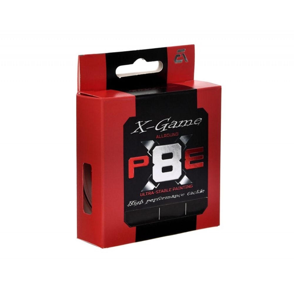 AZURA Шнур плетеный X Game PE Х8 150м Fiery Red #0,6 0,128мм 4,5кг 10,0lb