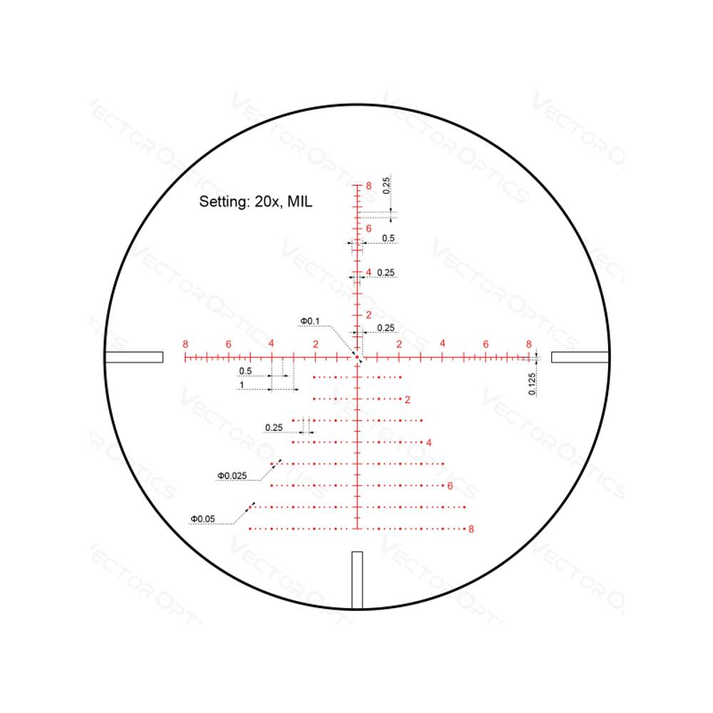 Оптический прицел Vector Optics SFP CONTINENTAL X6 5-30X56 TACTICAL ( Сетка VCT-20A / с подсветкой )