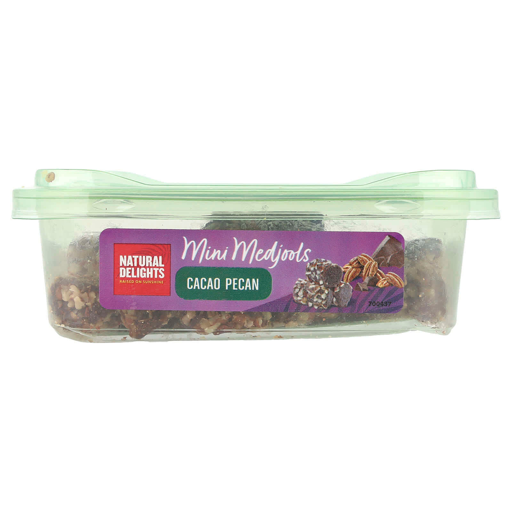Natural Delights, Mini Medjools, какао и пекан, 284 г (10 унций)