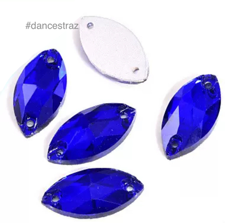 Стразы пришивные, Horse Eye, Sapphire, A3-P12, 9*18mm, (36  ea/pkg), A3 (F2)