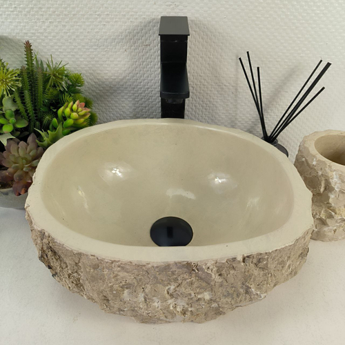 Раковина из мрамора Erozy Cream EM-65572 35*30*15 0868