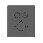 Душевой комплект Vincea Inspire VSFW-3I21T1GM встраиваемый, термостатический, 2 режима, вороненая сталь