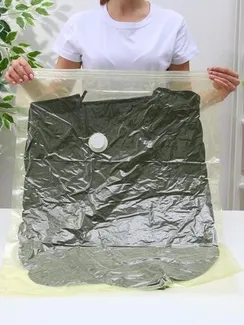 Вакуумный пакет для хранения вещей «Жасмин», 60×80 см, ароматизированный, цвет жёлтый